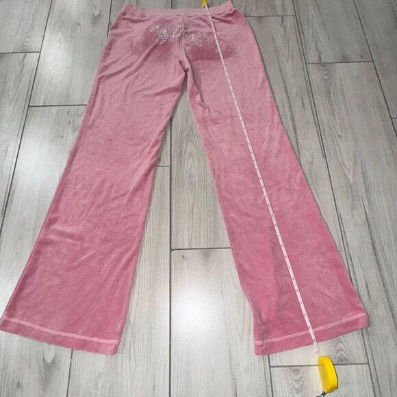 NWT JUICY COUTURE Velour OG Bling Tracksuit Hoodie & Pant Set Rose Pink Size Sma - Picture 11 of 11
